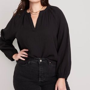 Split Neck Blouse
